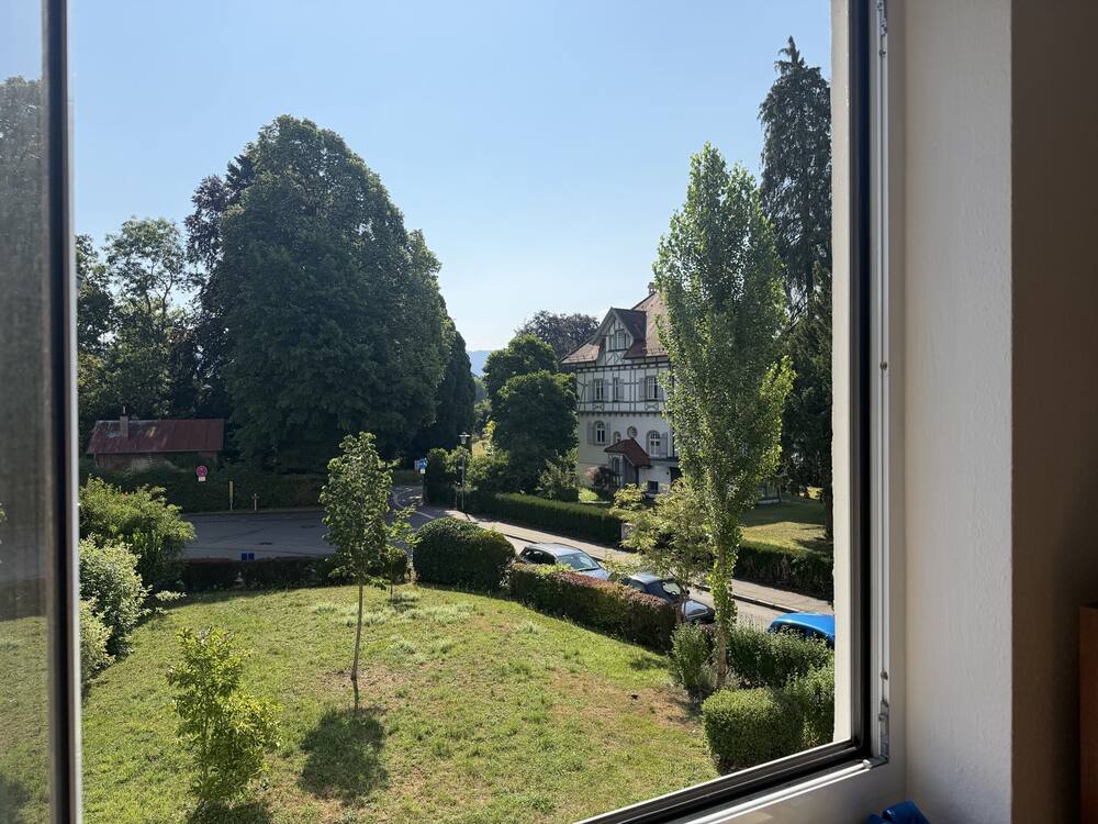 Blick aus dem Wohnzimmer